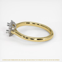 18K White & Yellow Antique Style Ring Setting Image