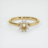 10K Yellow Gold Antique Style Ring Setting Image