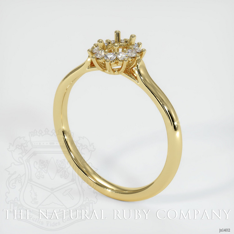 18K Yellow Gold Antique Style Ring Setting