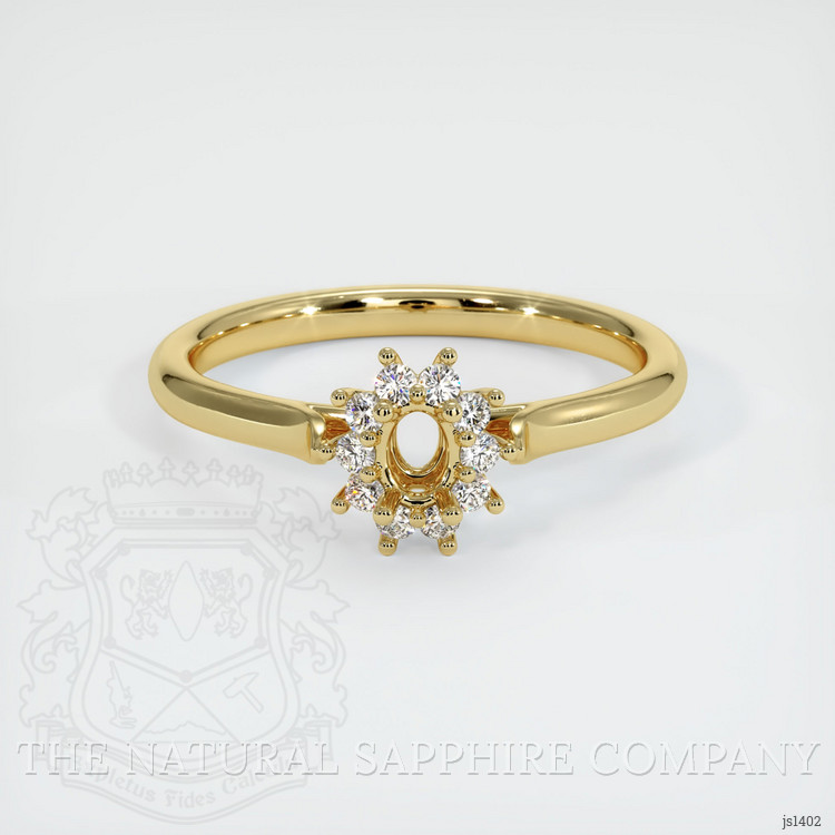 18K Yellow Gold Antique Style Ring Setting