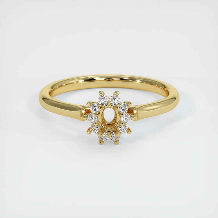 18K Yellow Gold Antique Style Ring Setting