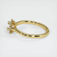 18K Yellow Gold Antique Style Ring Setting Image