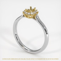 14K Yellow & White Antique Style Ring Setting Video