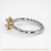 14K Yellow & White Antique Style Ring Setting Image