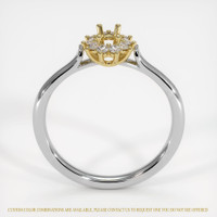 14K Yellow & White Antique Style Ring Setting Image