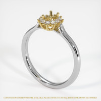 18K Yellow & White Antique Style Ring Setting Video