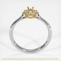 18K Yellow & White Antique Style Ring Setting Image