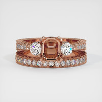 14K Rose Gold Antique Style Ring Setting Image