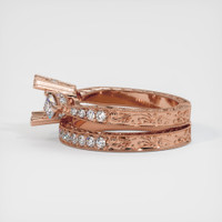 14K Rose Gold Antique Style Ring Setting Image