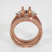 14K Rose Gold Antique Style Ring Setting Image