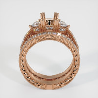 18K Rose Gold Antique Style Ring Setting Image