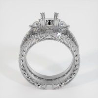 14K White Gold Antique Style Ring Setting Image