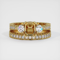 14K Yellow Gold Antique Style Ring Setting Image