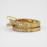 14K Yellow Gold Antique Style Ring Setting Image