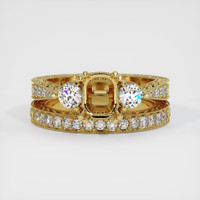 18K Yellow Gold Antique Style Ring Setting Image