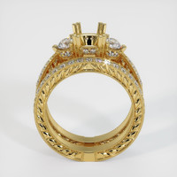 18K Yellow Gold Antique Style Ring Setting Image