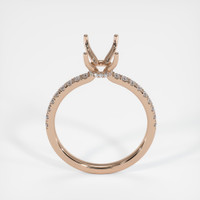 18K Rose Gold Pave Ring Setting Image