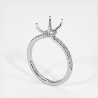 18K White Gold Pave Ring Setting Video