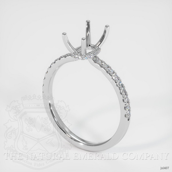 Emerald Ring 4.29 Ct. 18K White Gold
