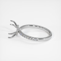 18K White Gold Pave Ring Setting Image