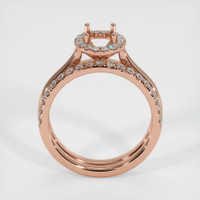 14K Rose Gold Pave Ring Setting Image