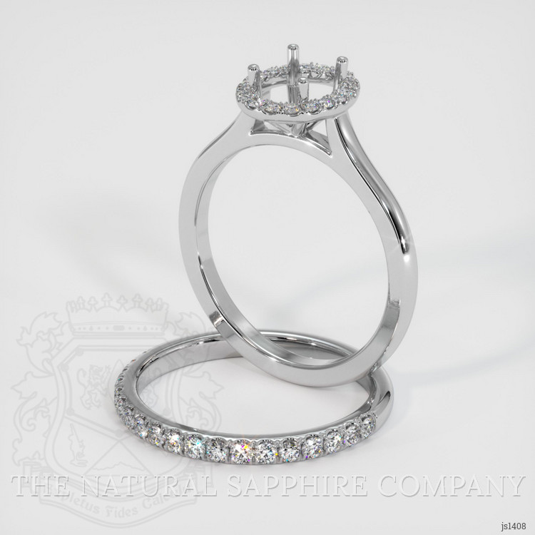 Silver Pave Ring Setting