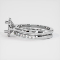14K White Gold Pave Ring Setting Image