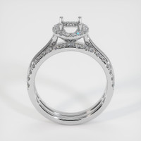 14K White Gold Pave Ring Setting Image