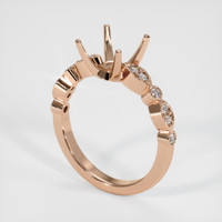 14K Rose Gold Pave Ring Setting Video