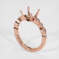 14K Rose Gold Pave Ring Setting Video