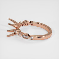14K Rose Gold Pave Ring Setting Image