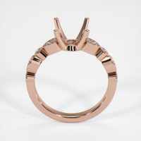 14K Rose Gold Pave Ring Setting Image