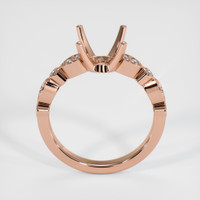 14K Rose Gold Pave Ring Setting Image