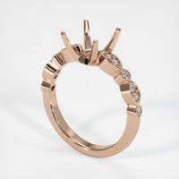 18K Rose Gold Pave Ring Setting Video