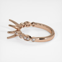 18K Rose Gold Pave Ring Setting Image