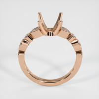 18K Rose Gold Pave Ring Setting Image