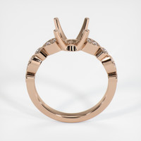 18K Rose Gold Pave Ring Setting Image