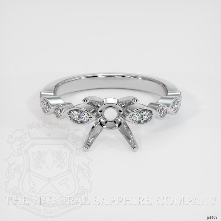Silver Pave Ring Setting