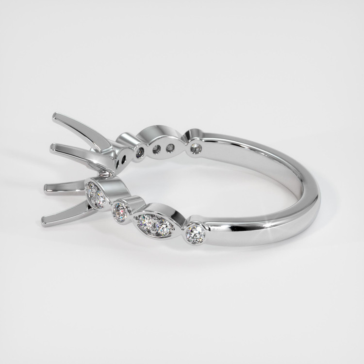 Silver Pave Ring Setting