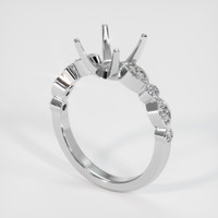 14K White Gold Pave Ring Setting Video