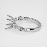 14K White Gold Pave Ring Setting Image