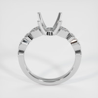 14K White Gold Pave Ring Setting Image