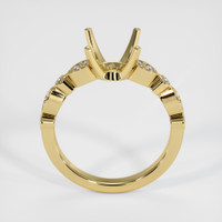 18K Yellow Gold Pave Ring Setting Image