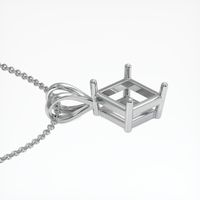 Platinum 950 Solitaire Pendant Setting Image