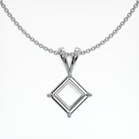 14K White Gold Solitaire Pendant Setting Video