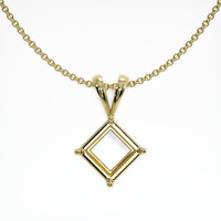 10K Yellow Gold Solitaire Pendant Setting Video