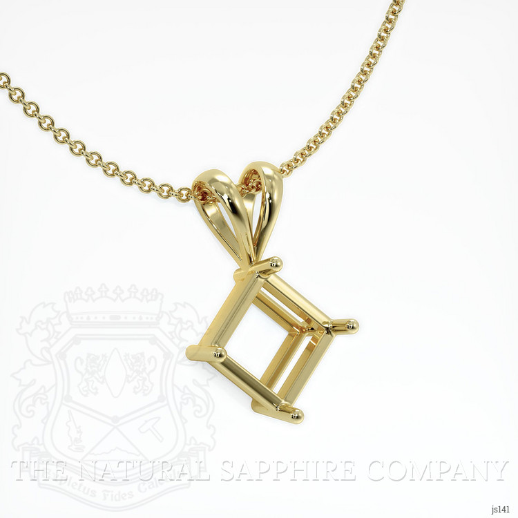 10K Yellow Gold Solitaire Pendant Setting