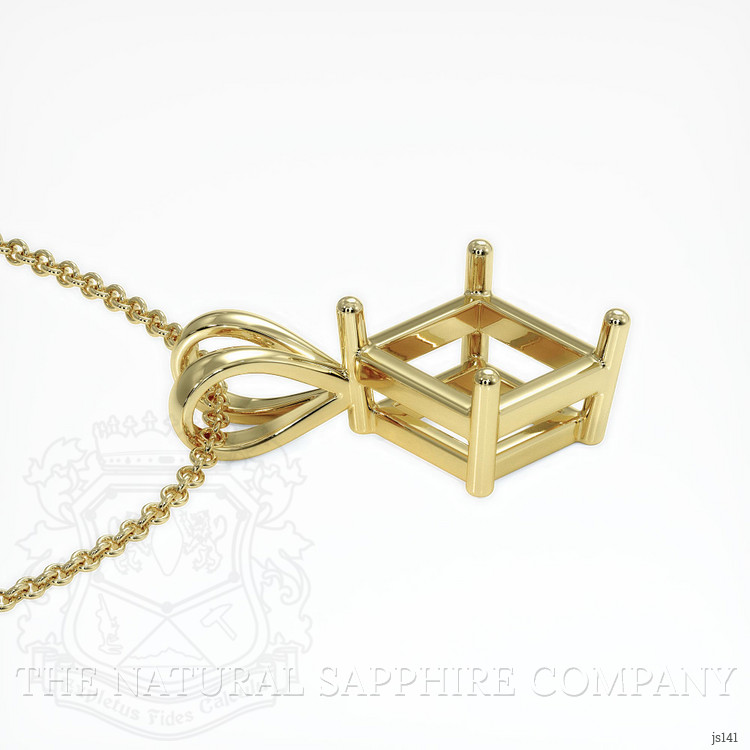10K Yellow Gold Solitaire Pendant Setting