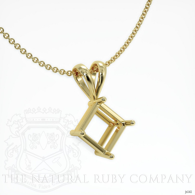 14K Yellow Gold Solitaire Pendant Setting