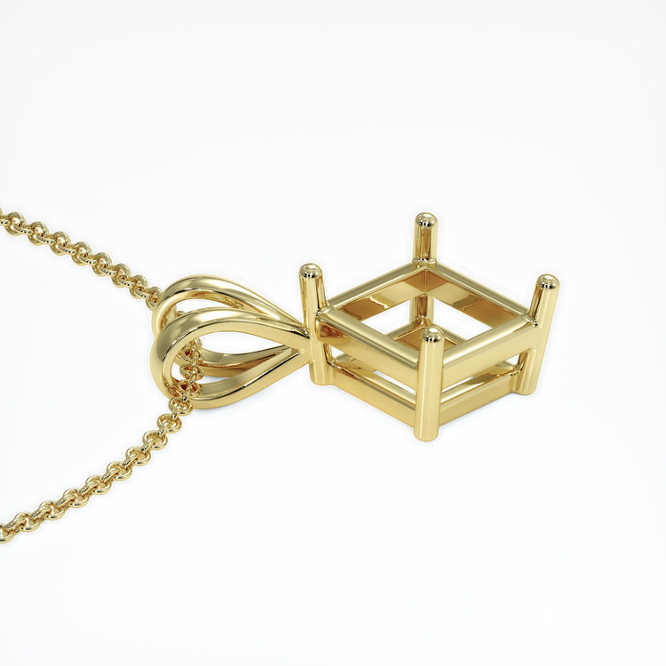 14K Yellow Gold Solitaire Pendant Setting
